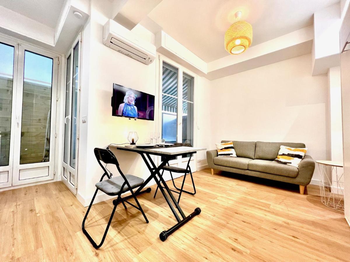 Aparthotel Riviera Superbe Studio Terrasse 100M Promenade Des Anglais Carre D'Or Terrasse Meyerbeer Nice Bagian luar foto